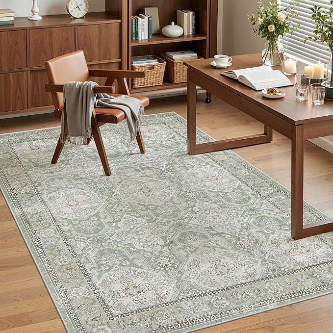 3x5 Rug, Small Area Rug for Kitchen, Machine Washable Non-Slip Throw Rug - Image 3