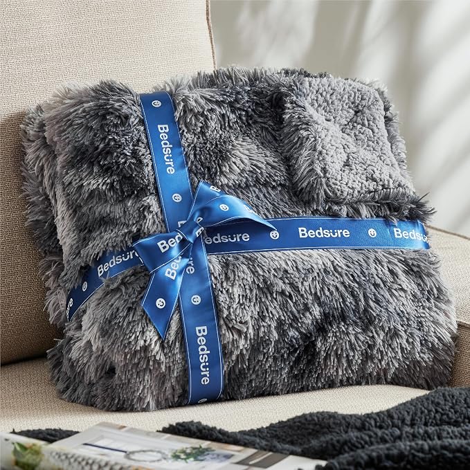Bedsure GentleSoft Fluffy Fuzzy Faux Fur Throw Blanket - Image 5