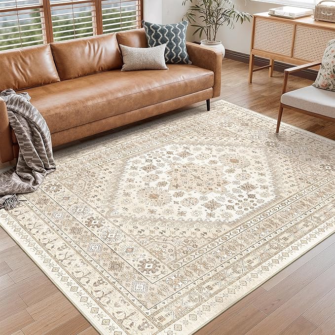 Area Rugs 5x7, Ultra-Thin Washable Rugs by Restydon