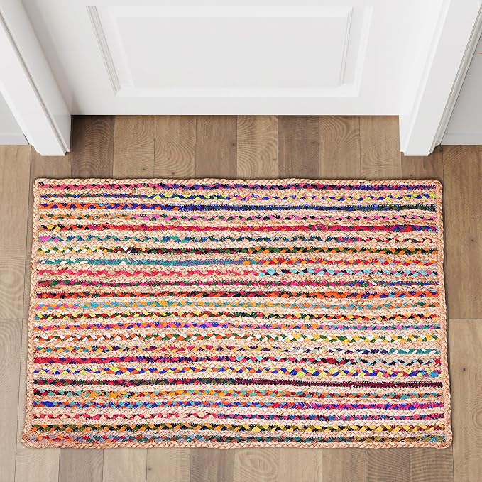 Hausattire Bohemian Braided Rug 2'x3' by Hausattire