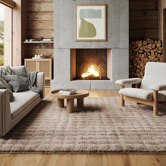 nuLOOM 5' x 8' Cozy Plush Area Rug, Machine Washable, Soft Fluffy Shag Carpet by nuLOOM