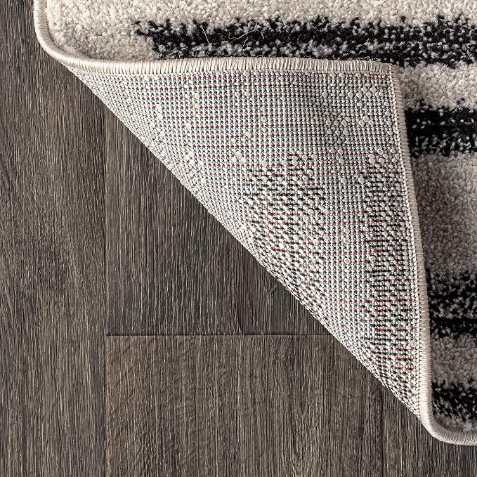 JONATHAN Y Khalil Modern Berber Stripe Cream/Black Indoor Area Rug, Contemporary - Image 6