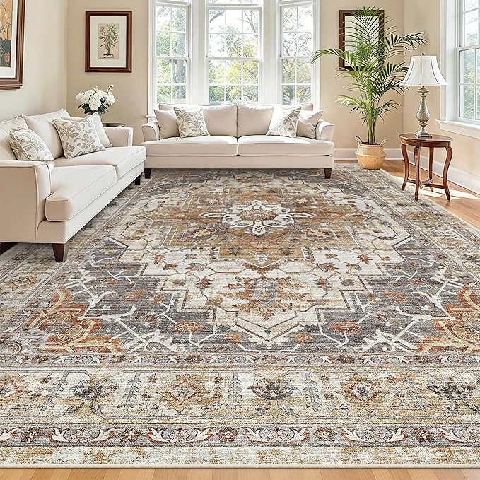 Madane Washable Rug 8x10 Area Rugs - Image 2