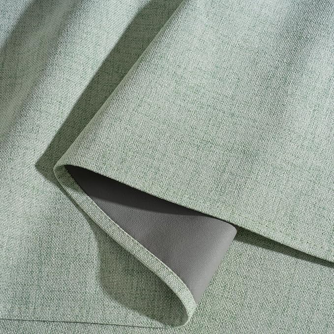 RYB HOME Sage Green 100% Blackout Curtains 102 inches Long, Thermal Insulated - Image 4