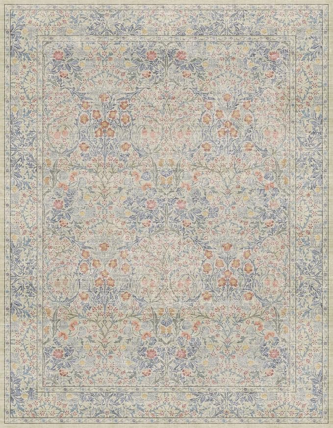 Hazo Haus Washable Dining Room Rugs, 7x9 Area Rug - Image 2
