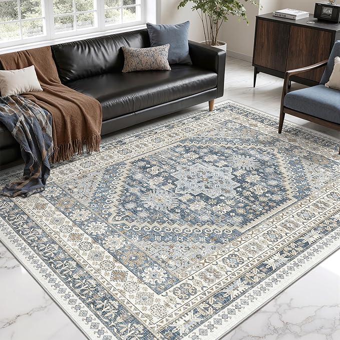 Area Rugs 5x7, Ultra-Thin Washable Rugs by Restydon