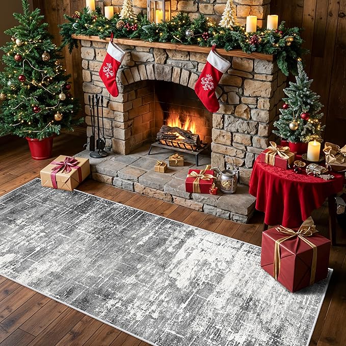 2x6 Abstract Kitchen Runner Rug - Image 7