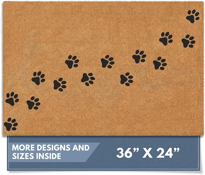 Barnyard Designs Natural Coco Coir Heavy Duty Backing Doormat by BarnyardDesigns