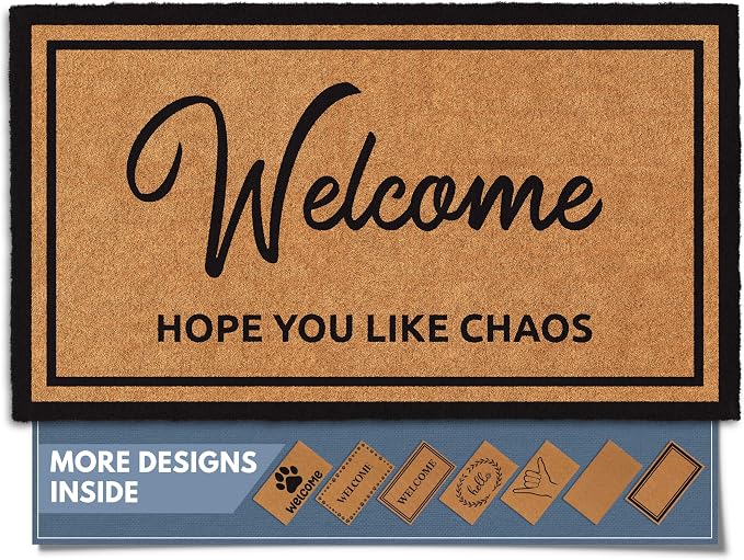 Barnyard Designs Natural Coco Coir Heavy Duty Backing Doormat by BarnyardDesigns