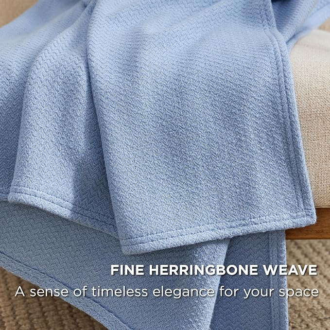 Bedsure GentleSoft 100% Cotton Large Blanket Oversized King - Image 3