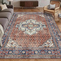 Washable Area Rug 8' x 10' Vintage Traditional Persian Mat by Unknown