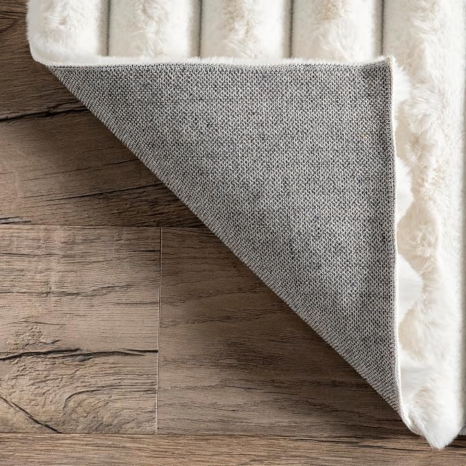 Nuloom SuperiorWash Collection Kai Off-White, Fluffy and Cozy, High Traffic - Image 4