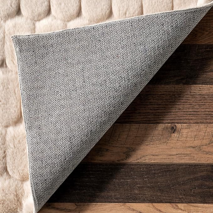 Nuloom Nia Beige, Cozy Shag, Fluffy and Soft, High Traffic, Stain Resistant - Image 4