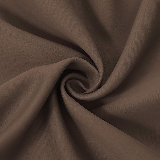 LEMOMO Chocolate Brown Thermal Blackout Curtains/42 x 72 Inch/Set of 2 Panels - Image 5