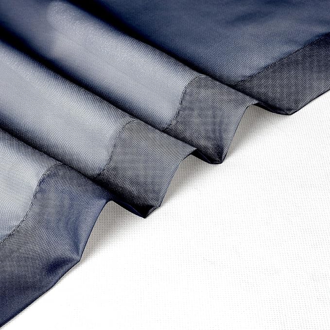 Chyhomenyc Voile Sheer Curtain Panels 54in Long 2 Pack, Short Bathroom Window - Image 3