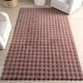 nuLOOM Jeni Burgundy, Solid Faux Rabbit, Fluffy and Cozy, High Traffic by nuLOOM