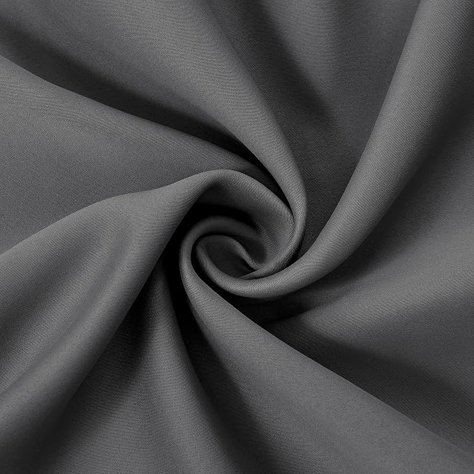 LEMOMO Frost Grey Blackout Curtains, 42 x 54 Inch Length, Grommet Bedroom & - Image 5