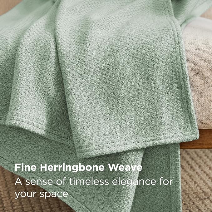 Bedsure GentleSoft 100% Cotton Large Blanket Oversized King - Image 3
