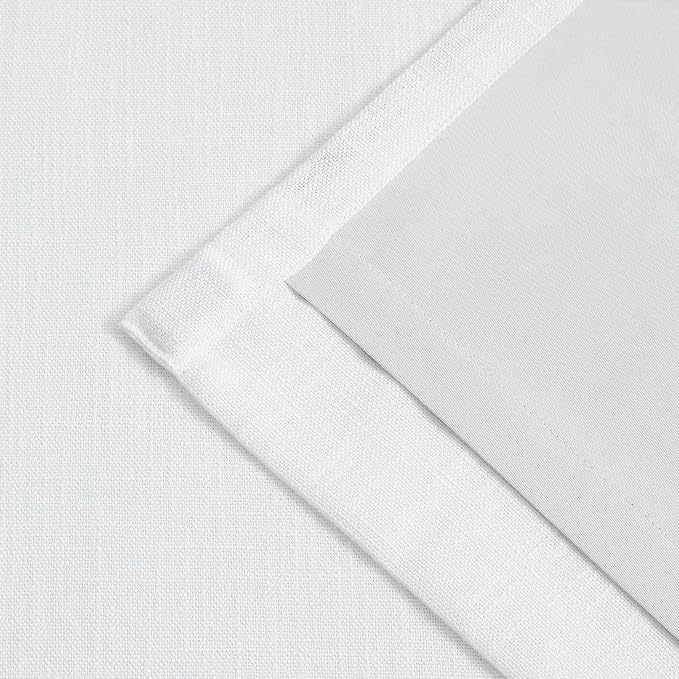 Vision Home White Pinch Pleated Full Blackout Curtains Thermal Insulated Window - Image 8