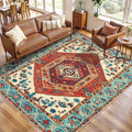 SERISSA 5x8 Area Rugs for Living Room, Large Washable Non-Slip Boho Rug by SERISSAHomeDecorCollection