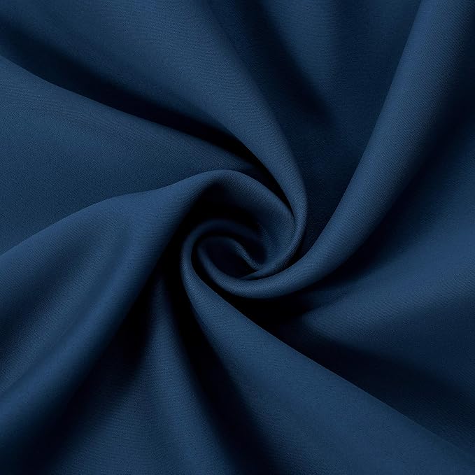 LEMOMO Blackout Curtains 42 x 84 inch/Navy Curtains Set of 2 Panels/Thermal - Image 7