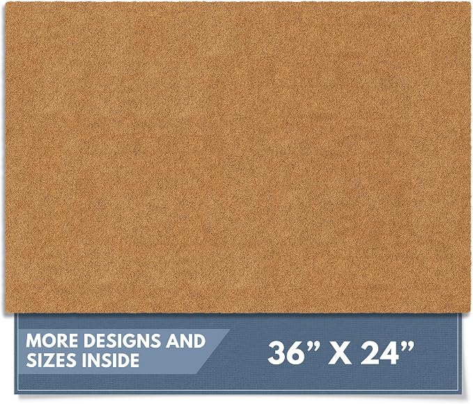 Barnyard Designs Natural Coco Coir Heavy Duty Backing Doormat by BarnyardDesigns