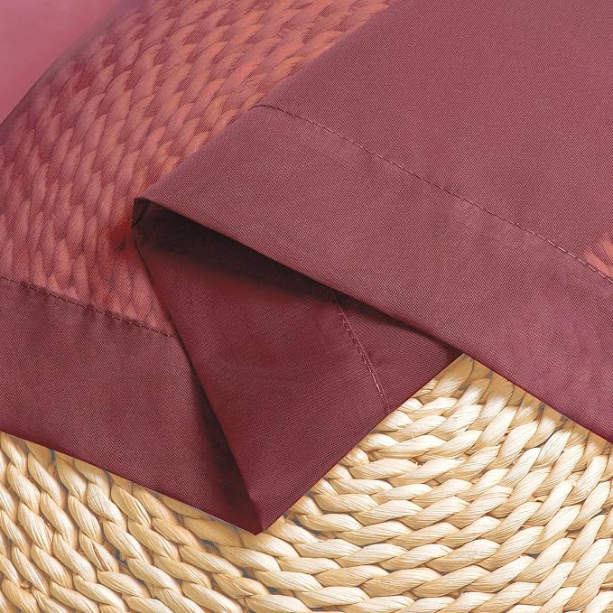 Chyhomenyc Burgundy Sheer Valances - Image 7