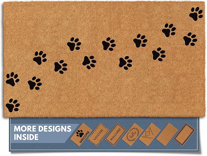 Barnyard Designs Natural Coco Coir Heavy Duty Backing Doormat by BarnyardDesigns