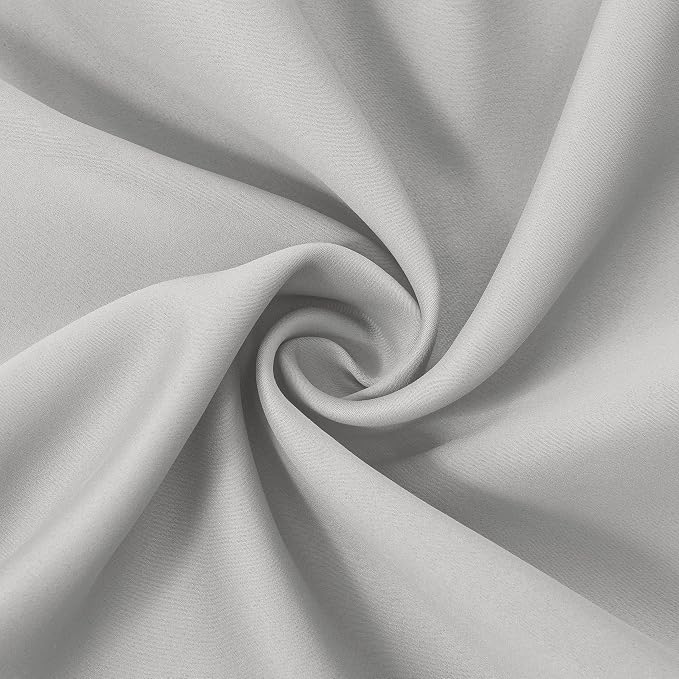 LEMOMO Light Grey Blackout Curtains 34 x 54 Inch Length/Set of 2 Curtain - Image 5