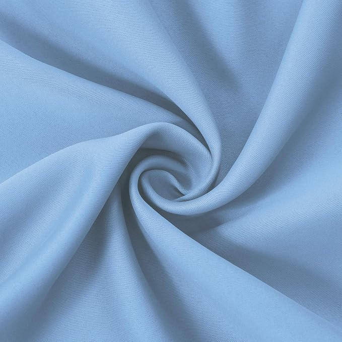 LEMOMO Sky Blue Thermal Blackout Curtains/52 x 54 Inch/Set of 2 Panels Room - Image 5