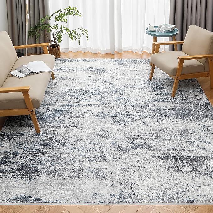 8x10 Area Rugs for Living Room Rug Washable: Abstract Large Rug for Dining Room - Image 3