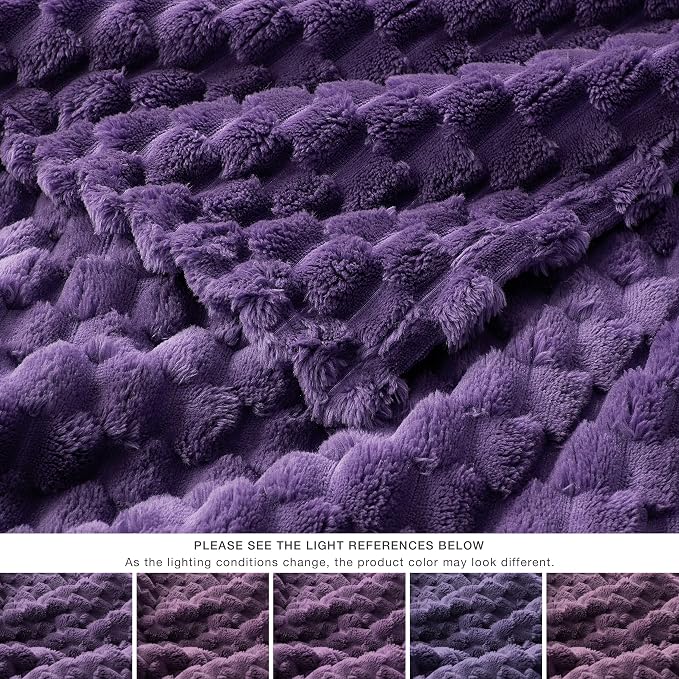 EXQ Home Fleece Throw Blanket for Couch or Bed - Image 6