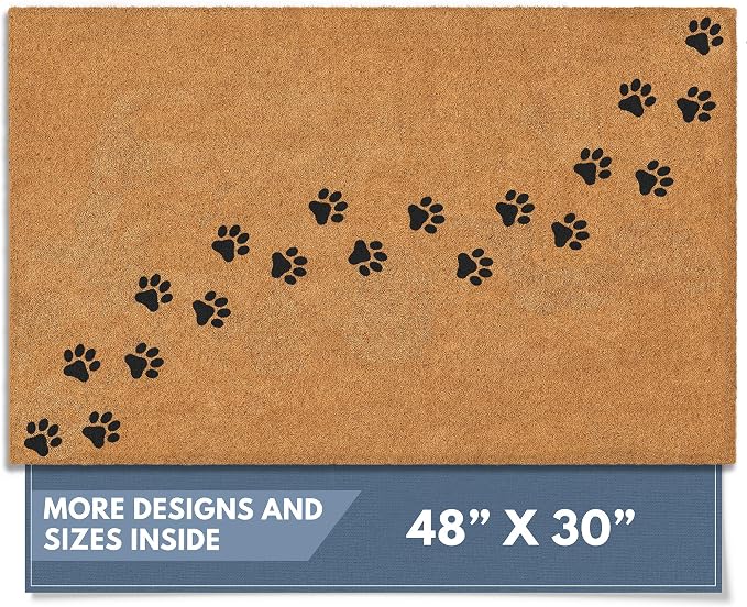 Barnyard Designs Natural Coco Coir Heavy Duty Backing Doormat by BarnyardDesigns